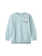 Image for Kids Girl's Back Printed Sweaters,Blue
