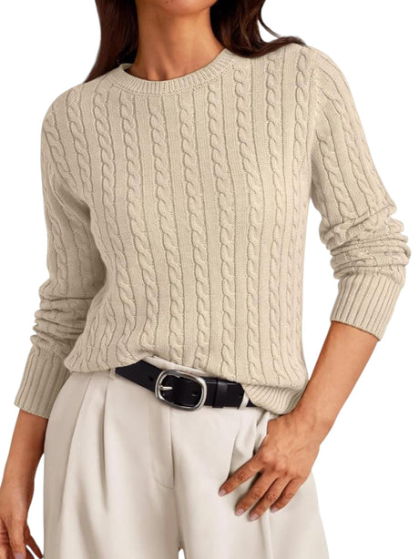 Image for Women's Knitted Sweaters,Light Beige