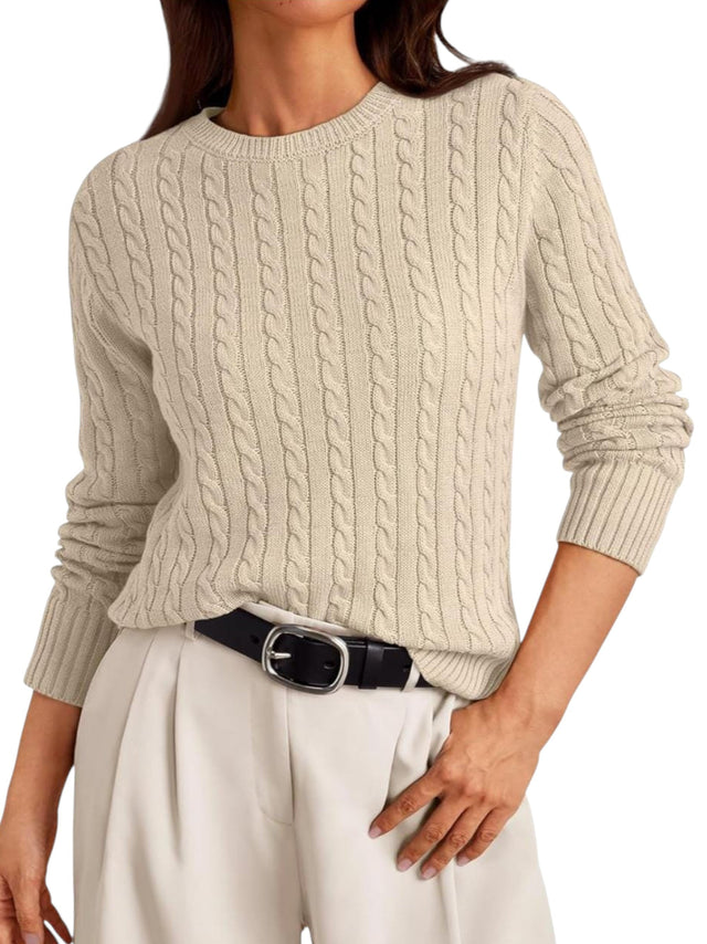 Image for Women's Knitted Sweaters,Light Beige