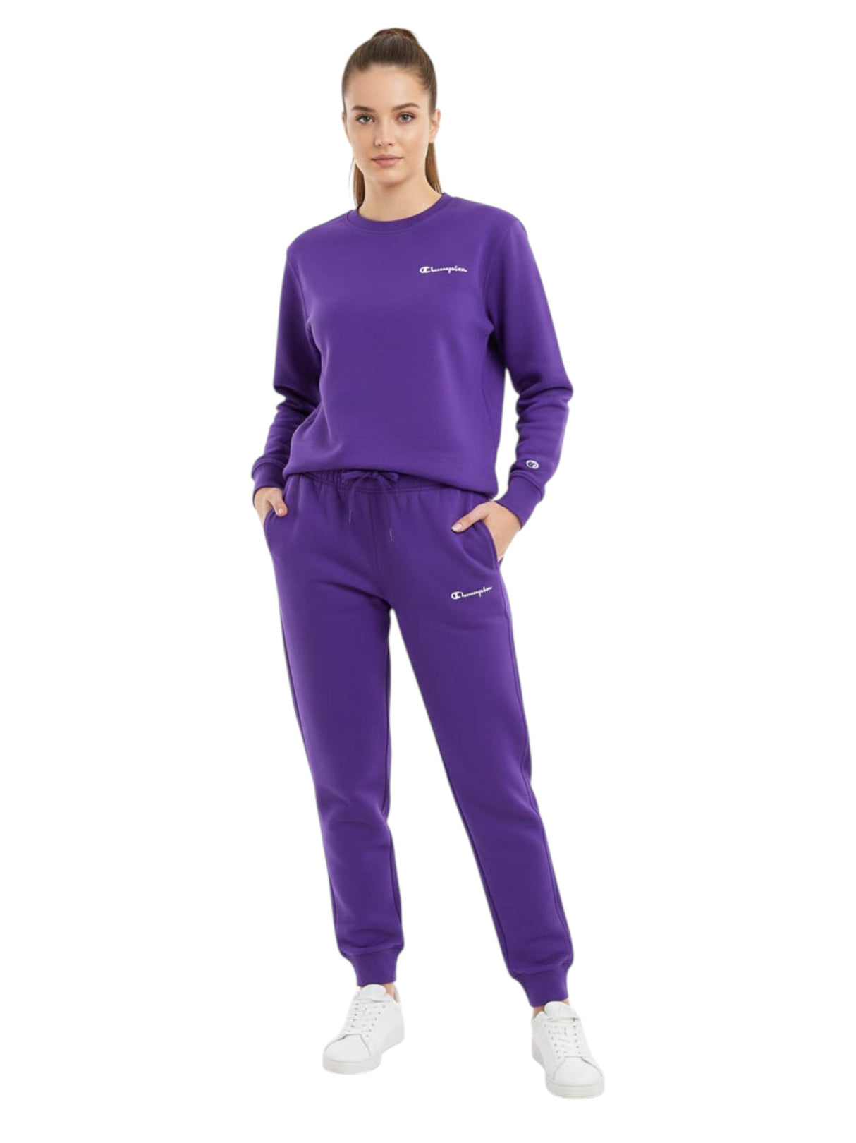 Image for Women's Plain Solid Pant,Dark Purple