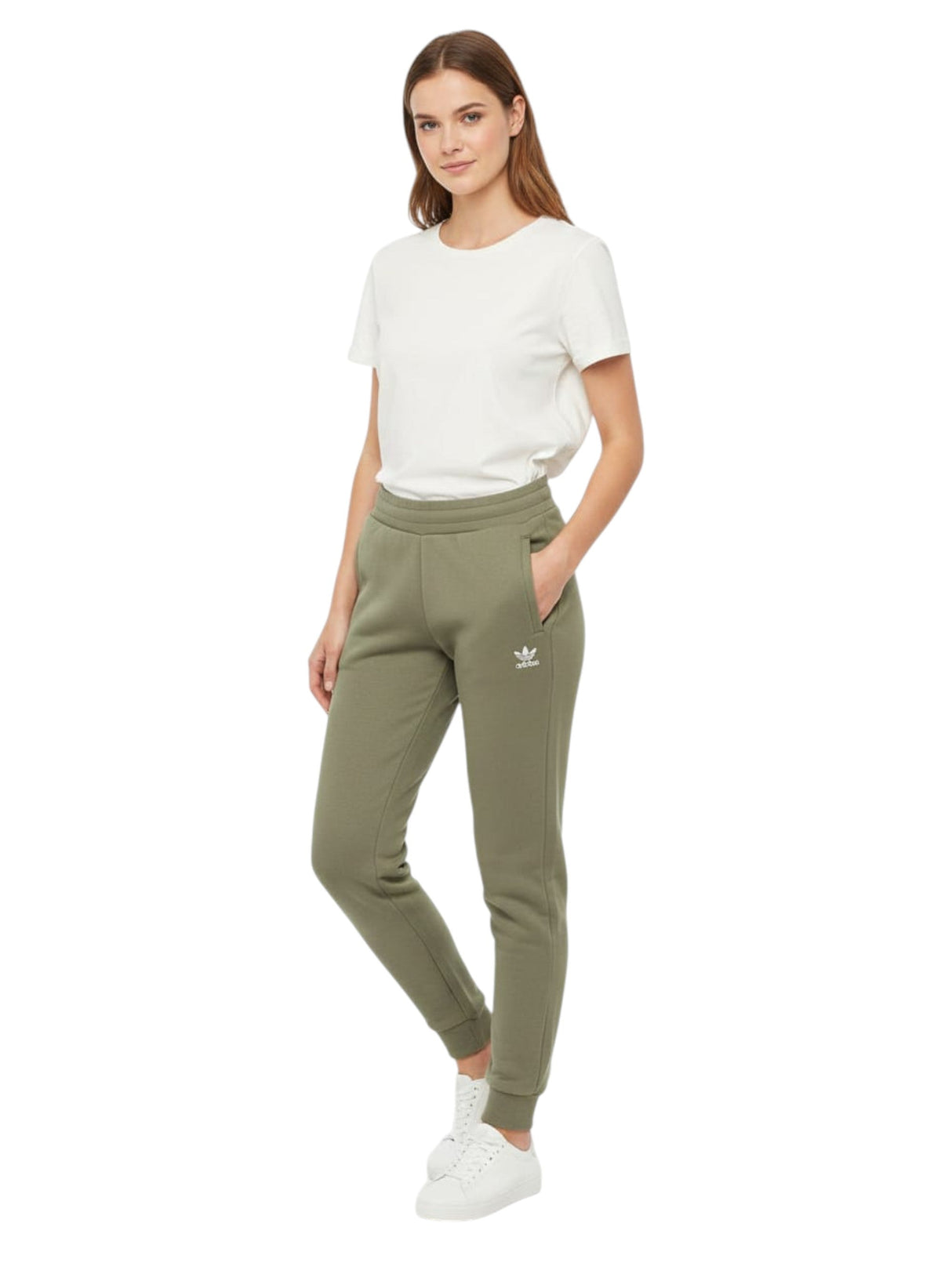 Image for Women'sPlain Solid Pant,Olive