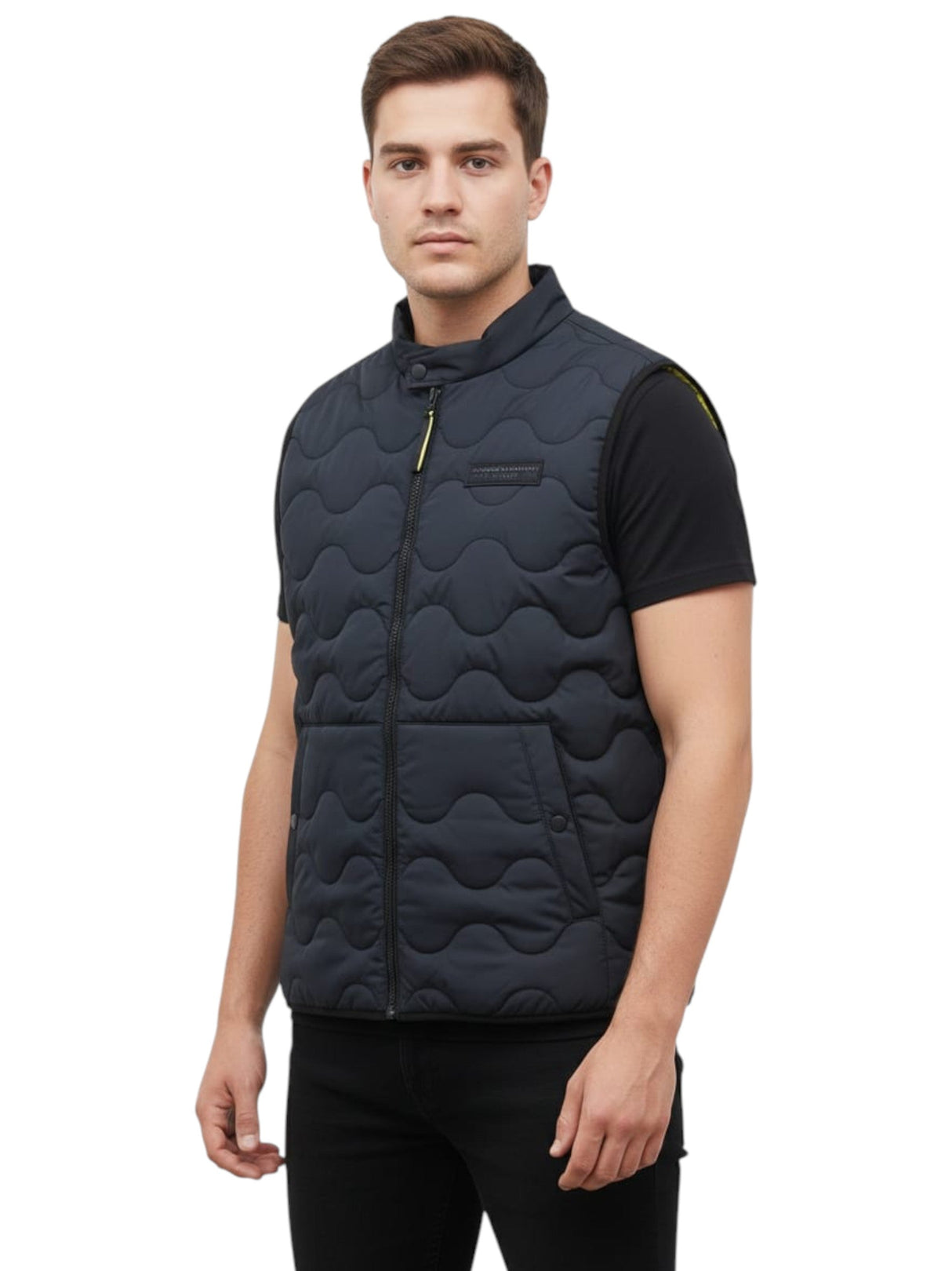 Image for Men's Quilted Vest,Navy