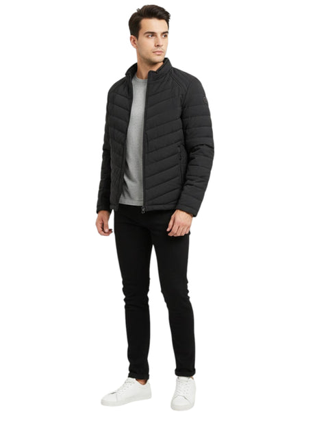 Image for Men's Quilted Jacket,Dark Grey