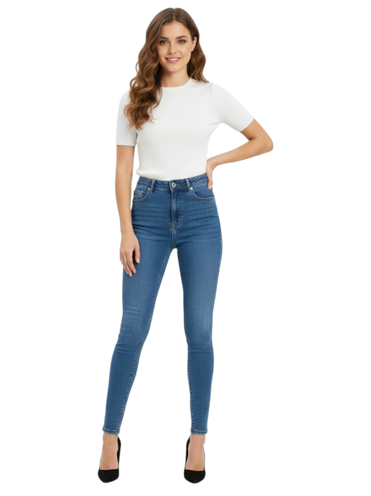 Image for Women's Plain Jeans,Blue