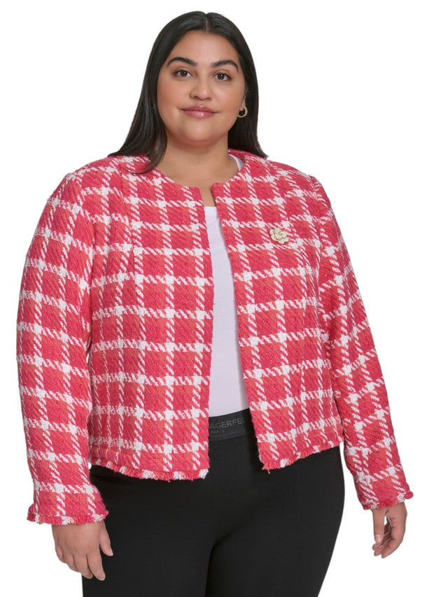 Image for Women's Colorblocked Textured Jacket,Multi