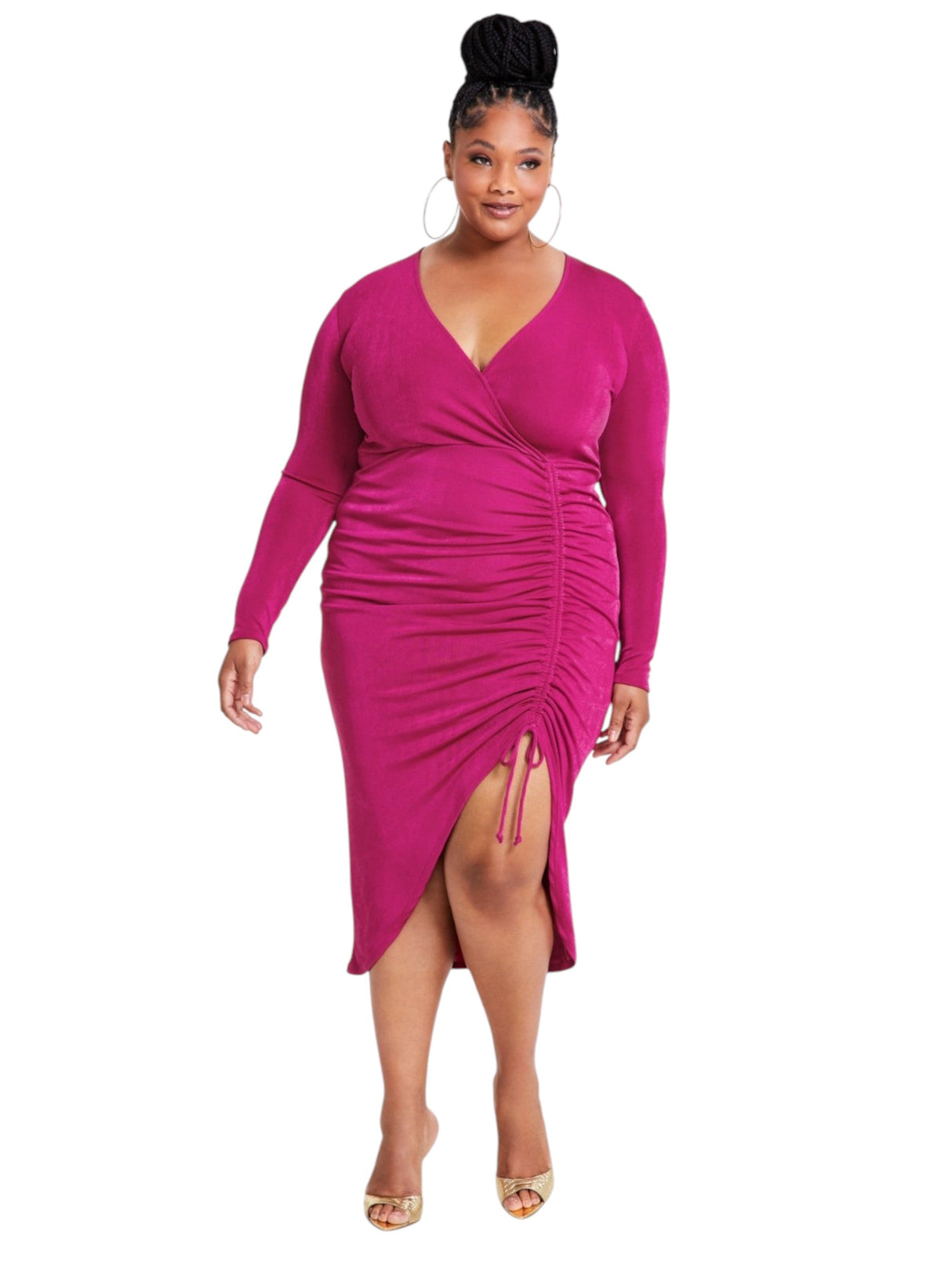 Image for Women's Knitted Dress,Pink