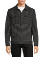 Image for Men's Printed Jacket,Black