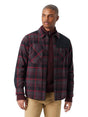 Image for Men's Plaid Dress Shirt,Black