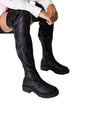 Image for Women's Plain Knee High Shoes,Black