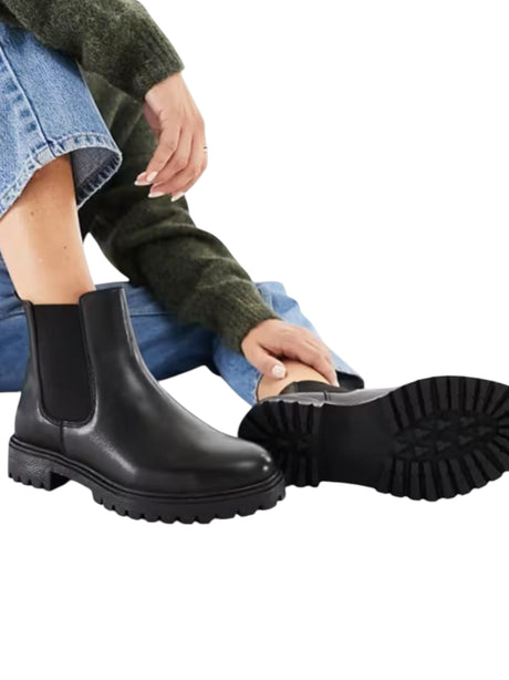 Image for Women's Plain Ankle Boots,Black