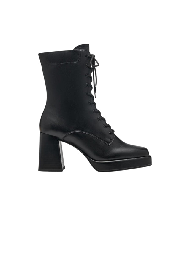 Image for Women's Plain Heeled Ankle Boots,Black