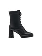 Image for Women's Plain Heeled Ankle Boots,Black