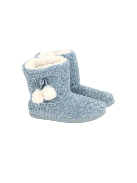 Image for Women's Lined High Top Slippers,Blue