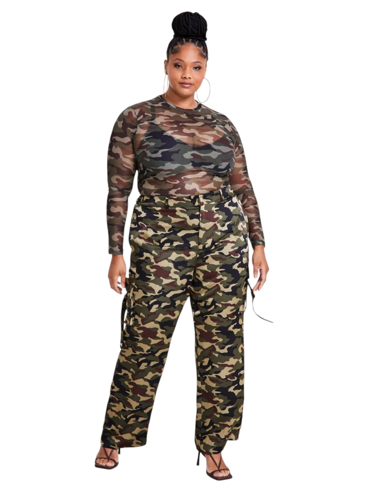 Image for Women's Camo Printed Pant,Olive