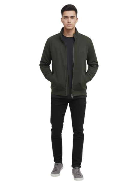 Image for Men's Textured Jacket,Olive