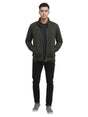 Image for Men's Textured Jacket,Olive
