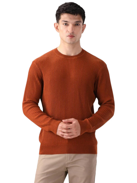 Image for Men's Knitted Sweaters,Brick