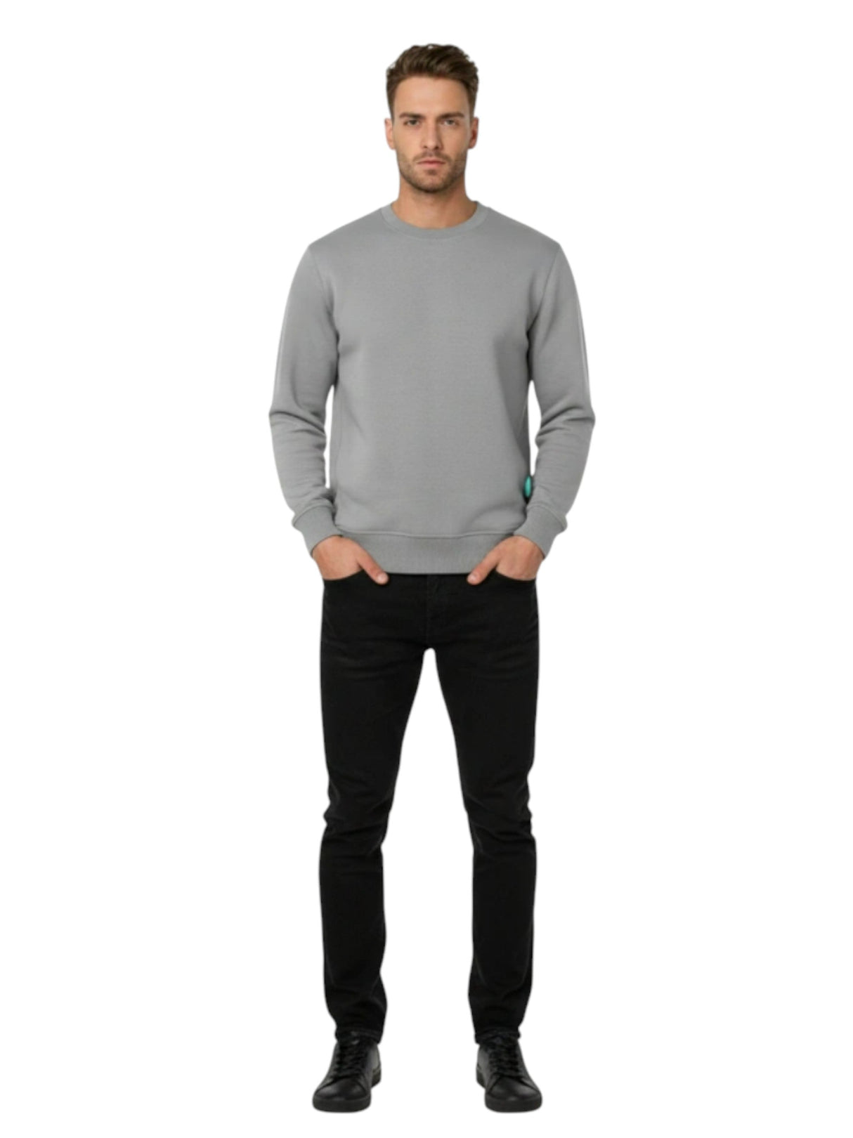 Image for Men's Plain Sweaters,Light Mint
