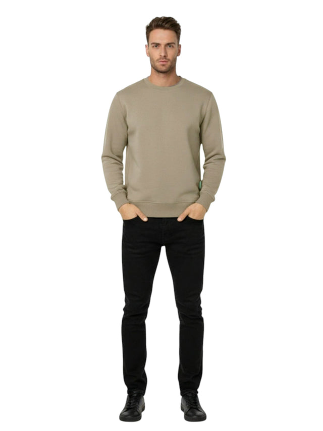 Image for Men's Plain Sweaters,Beige