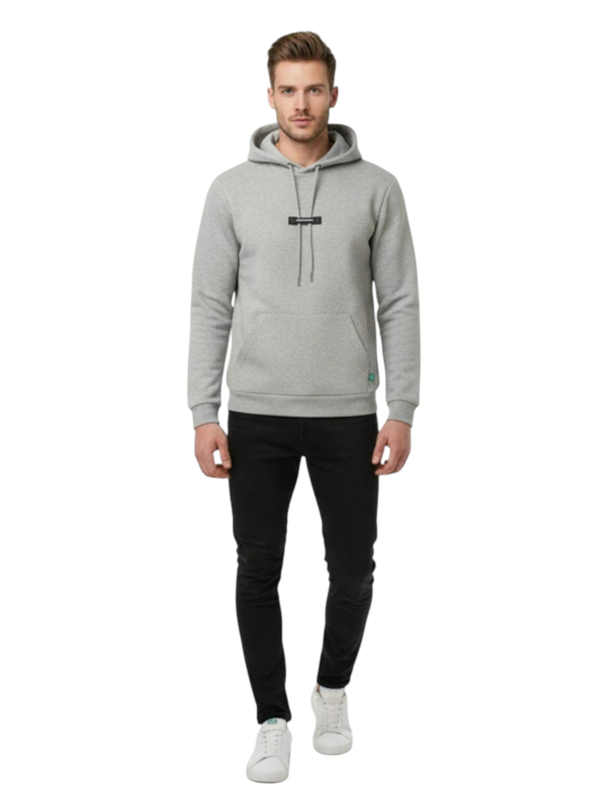 Image for Men's Plain Hoodie,Grey