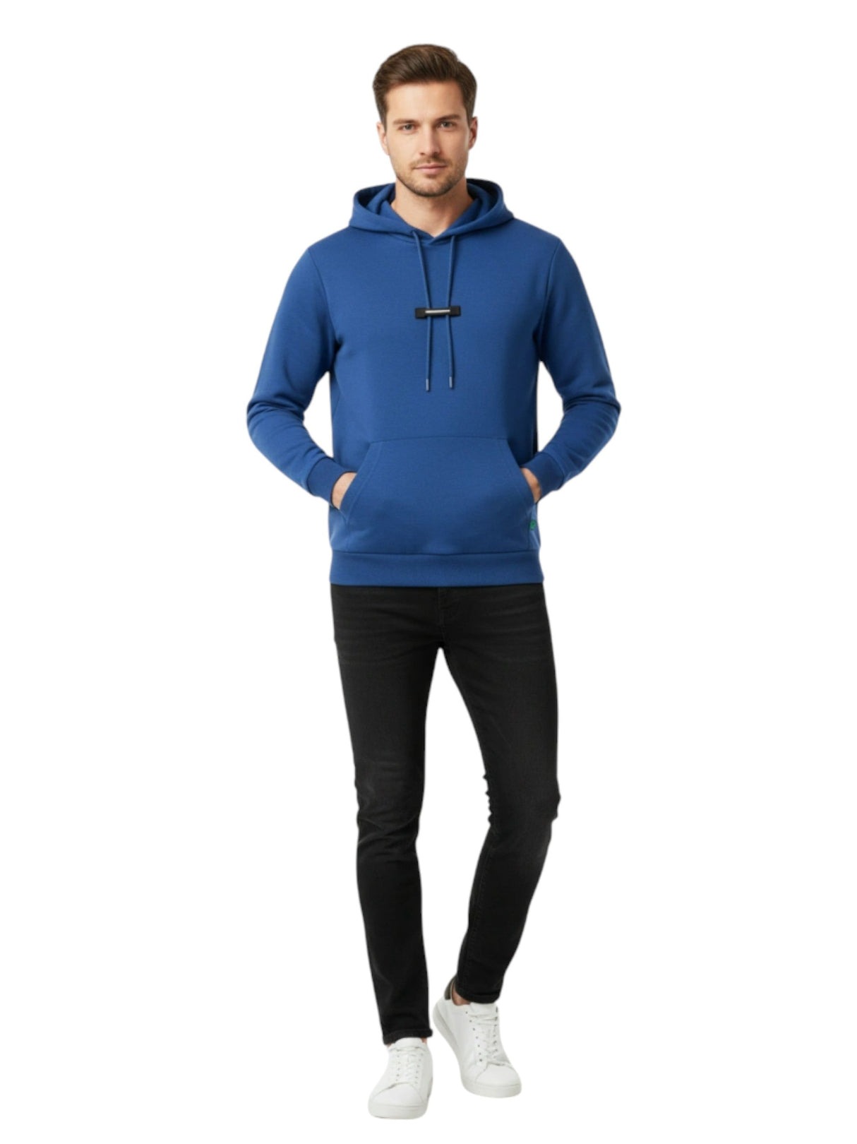 Image for Men's Plain Hoodie,Blue