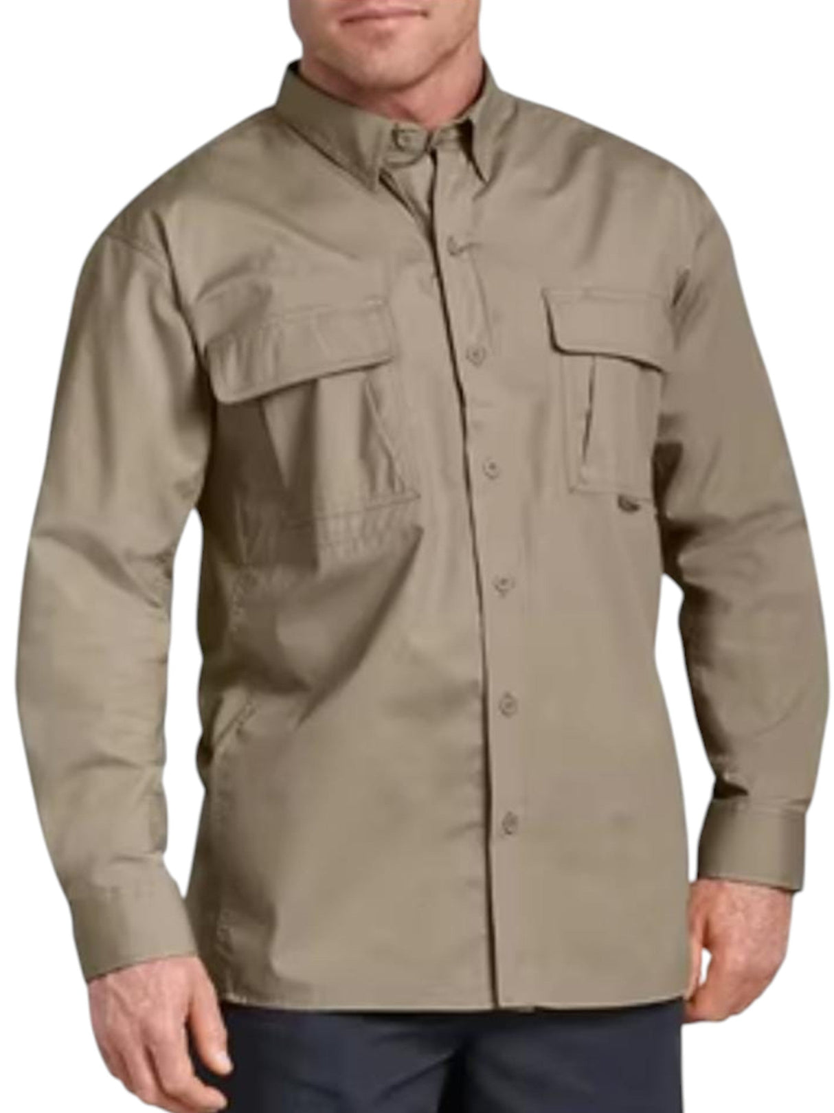 Image for Men's Plain Dress Shirt,Beige