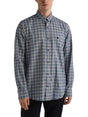 Image for Men's Plaid Dress Shirt,Blue