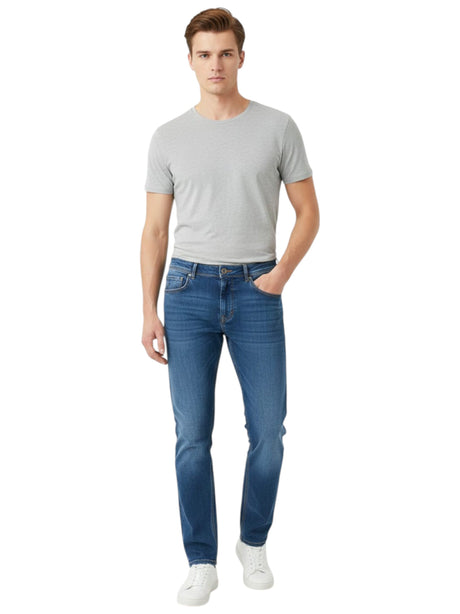 Image for Men's Washed Jeans,Blue