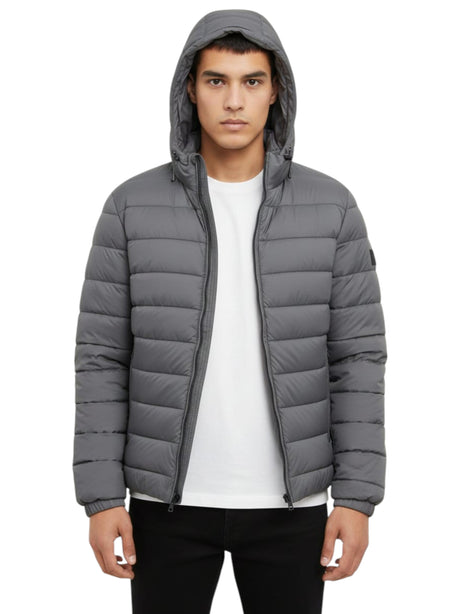Image for Men's Quilted Jacket,Grey