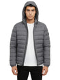 Image for Men's Quilted Jacket,Grey