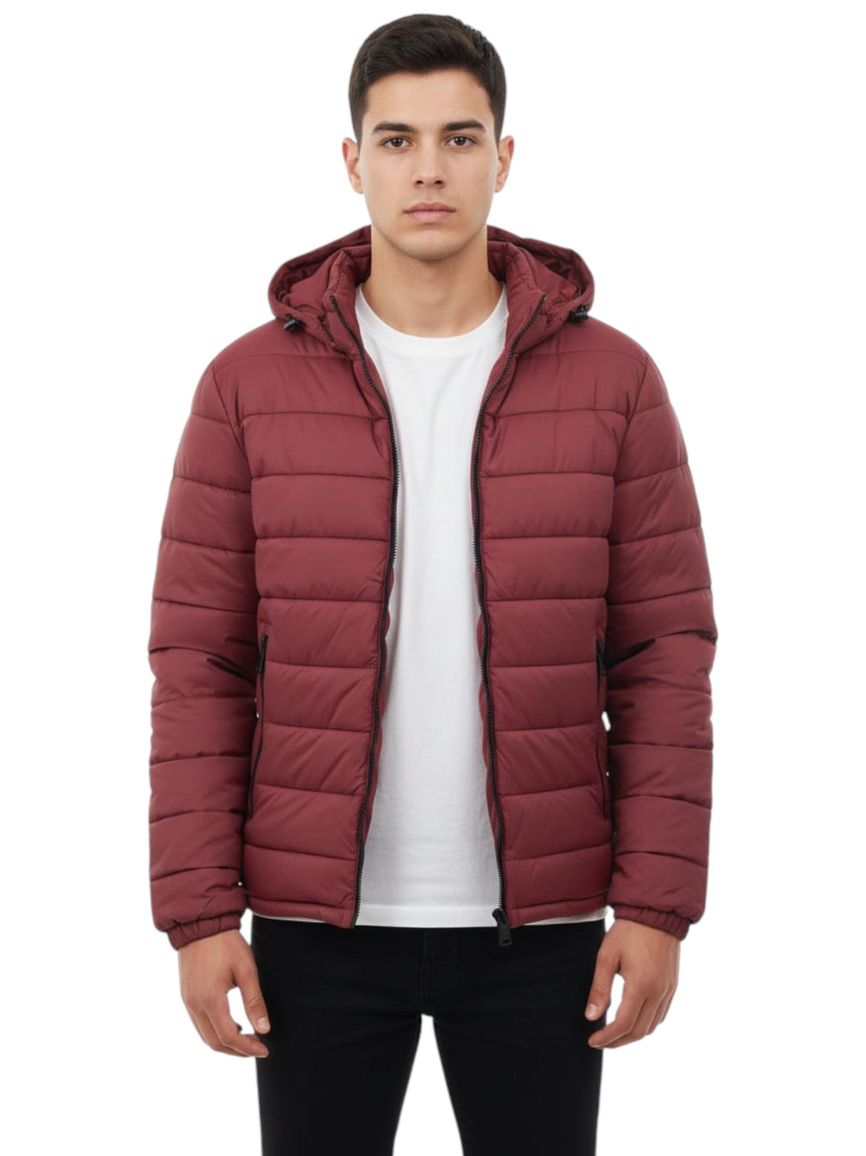 Image for Men's Quilted Jacket,Red