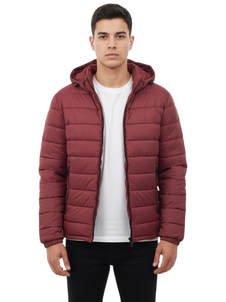 Image for Men's Quilted Jacket,Red