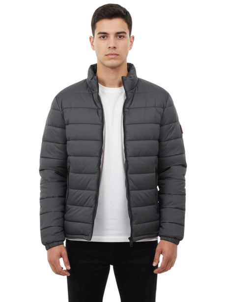 Image for Men's Quilted Jacket,Grey