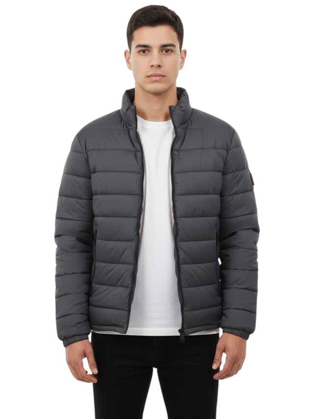 Image for Men's Quilted Jacket,Grey