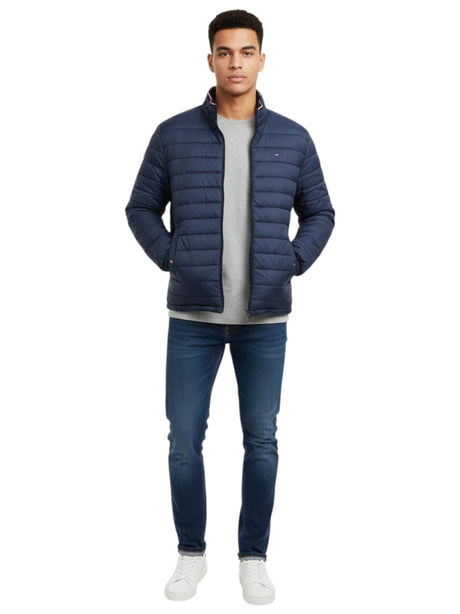 Image for Men's Quilted Jacket,Navy