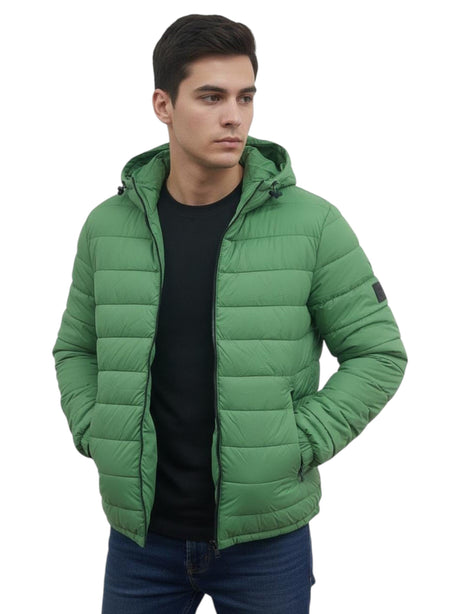 Image for Men's Quilted Jacket,Green