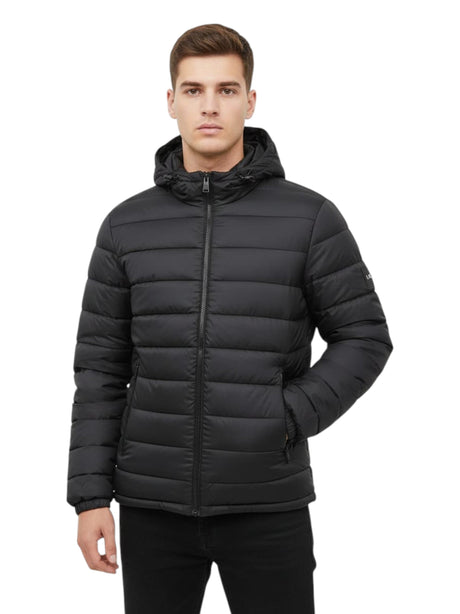 Image for Men's Quilted Jacket,Black
