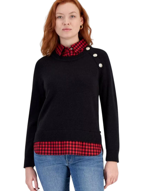Image for Women's Kitted Sweaters,Black