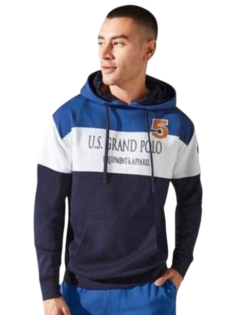 Image for Men's Colorblocked Hoodie,Blue