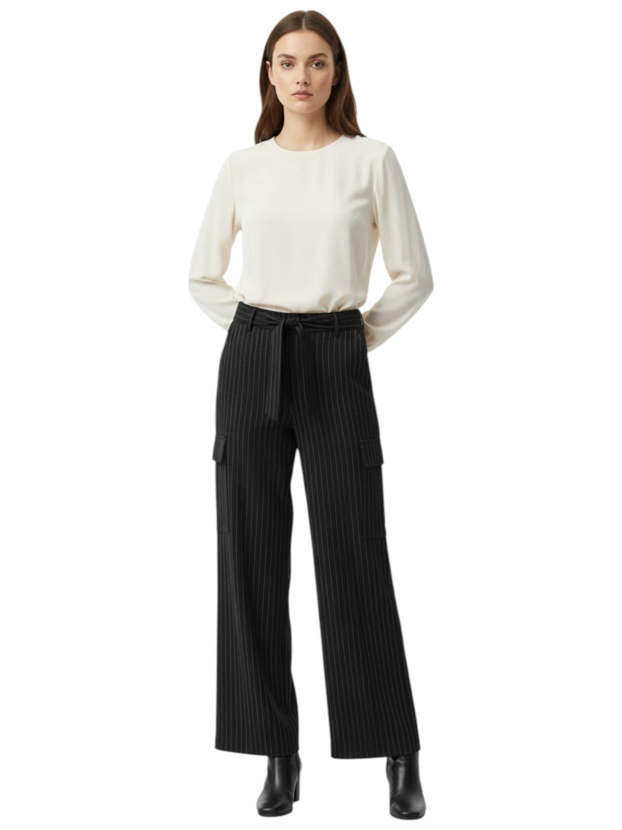 Image for Women's Striped Classic Pant,Black