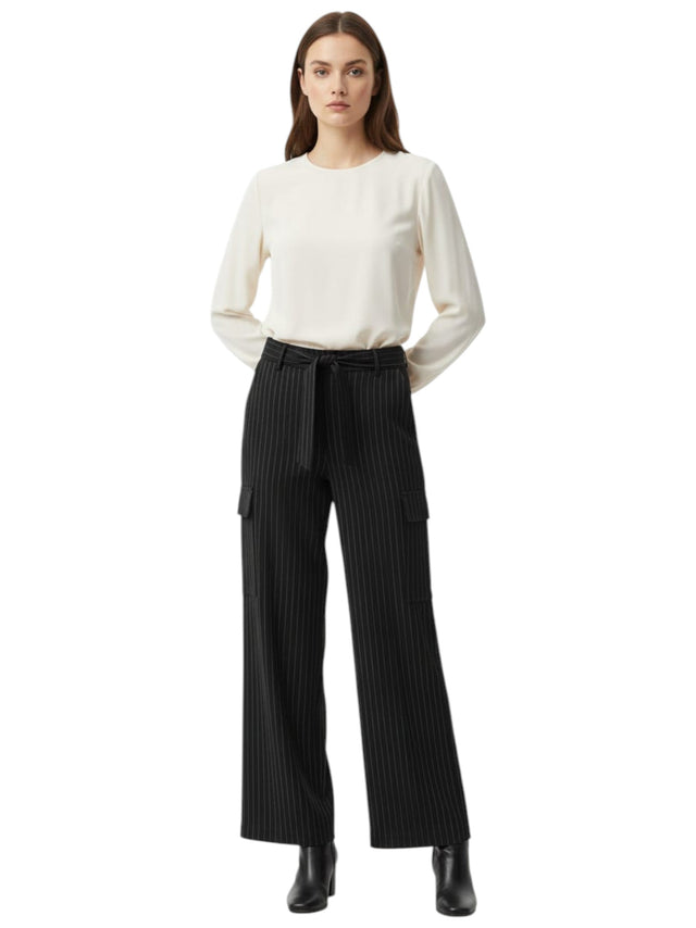 Image for Women's Striped Classic Pant,Black