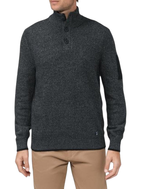 Image for Men's Heather Knitted Sweaters,Dark Grey