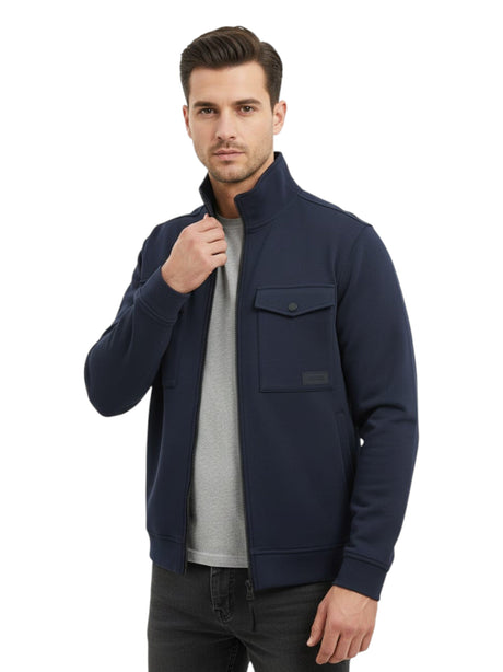 Image for Men's Plain Sweaters,Navy