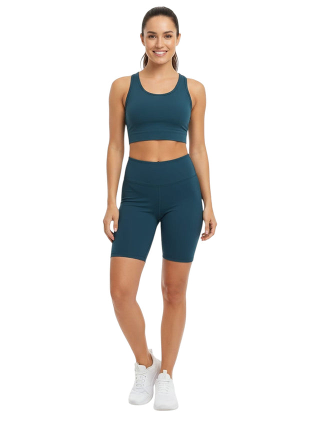 Image for Women's Plain Solid Sport Short,Dark Turquoise