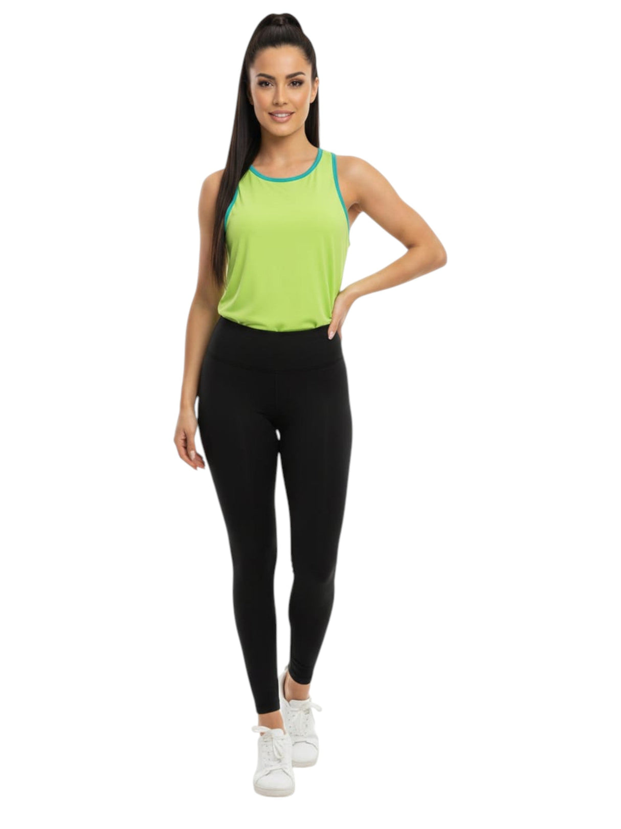 Image for Women's Ribbed Sport Top,Light Green
