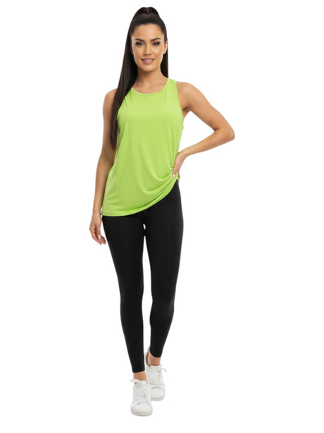 Image for Women's Plain Solid Sport Top,Light Green