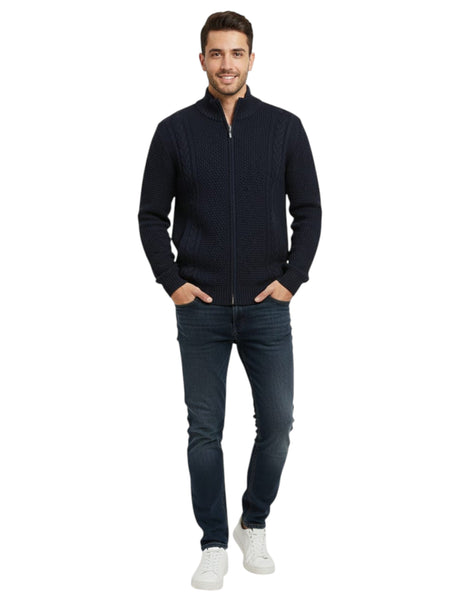 Image for Men's Knitted Sweaters,Navy