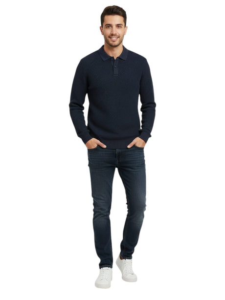 Image for Men's Knitted Sweaters,Navy