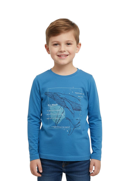 Image for Kid's Boy's Graphic Printed Top,Blue