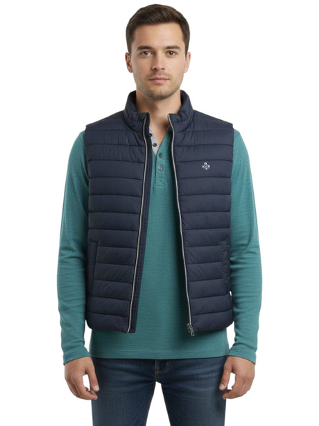 Image for Men's Quilted Vest,Navy